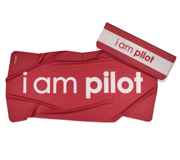 Funkční ručník i am pilot - red